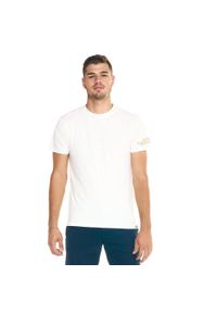 LEONE 1947 APPAREL - Męska koszulka Leone z krótkim rękawem Shades. Kolor: biały. Materiał: tkanina. Długość rękawa: krótki rękaw. Długość: krótkie. Sport: fitness