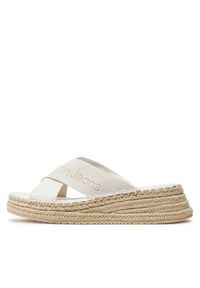 Calvin Klein Jeans Espadryle Sporty Wedge Rope Sandal Mr YW0YW01364 Biały. Kolor: biały. Materiał: materiał. Styl: sportowy