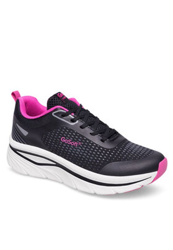 Go Soft Sneakersy VZ-0304 Czarny. Kolor: czarny. Materiał: materiał
