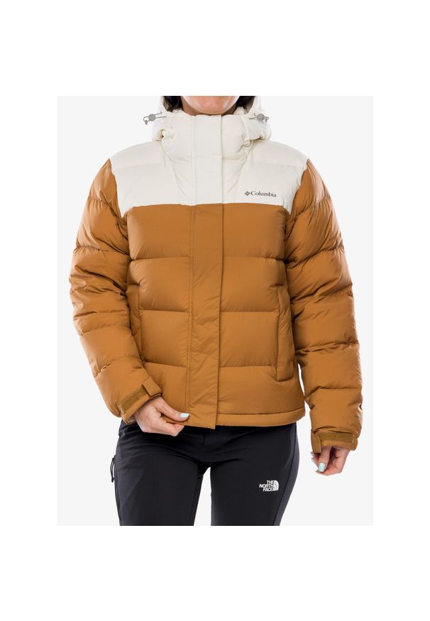 columbia - Kurtka puchowa damska Columbia Bulo Point II Down Jacket. Kolor: brązowy. Materiał: puch. Sport: turystyka piesza