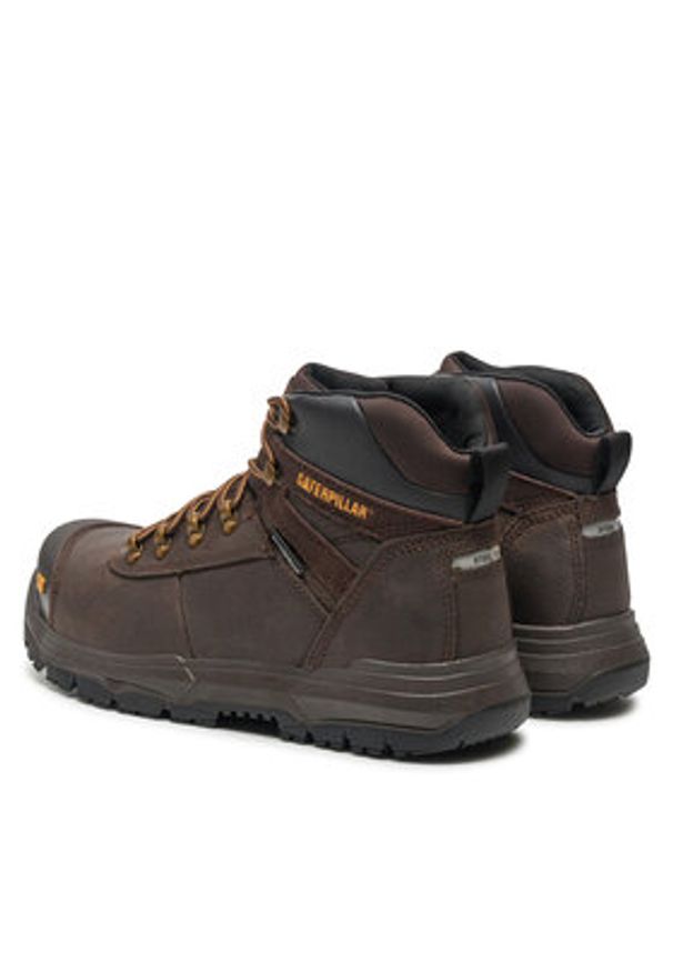 CAT Footwear Trapery Pneumatic 2.0 St S3 Wr Hro Src P725694 Brązowy. Kolor: brązowy. Materiał: skóra