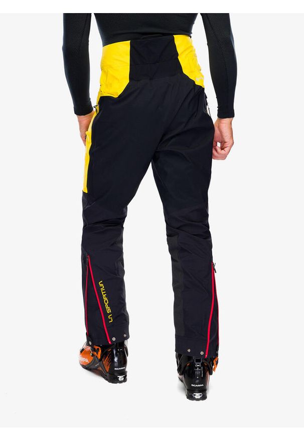 LA SPORTIVA - Spodnie z membraną męskie La Sportiva Supercouloir GTX Pro Pant. Kolor: żółty