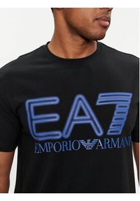 EA7 Emporio Armani T-Shirt 3DPT37 PJMUZ 1200 Czarny Regular Fit. Kolor: czarny. Materiał: bawełna