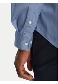 Calvin Klein Koszula Poplin Stretch Slim Shirt K10K108229 Niebieski Slim Fit. Kolor: niebieski. Materiał: bawełna