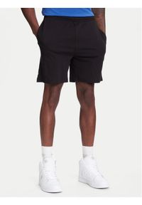 Kappa Szorty sportowe Logo Korpo Cabas 303HZE0 Czarny Regular Fit. Kolor: czarny. Materiał: bawełna. Styl: sportowy
