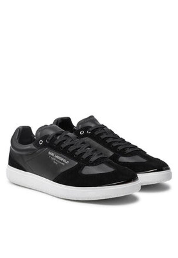 Karl Lagerfeld - KARL LAGERFELD Sneakersy KL51814 Czarny. Kolor: czarny. Materiał: skóra