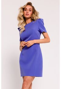 MOE - Elegancka sukienka mini fioletowa. Kolor: fioletowy. Styl: elegancki. Długość: mini #1