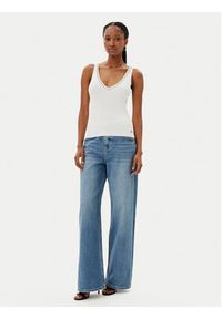 MET Top M10 288MG Biały Regular Fit. Kolor: biały. Materiał: wiskoza