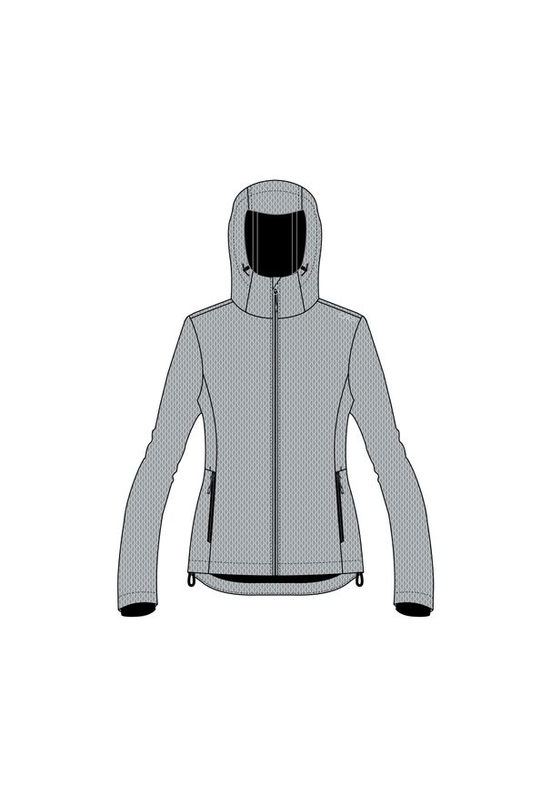 Kurtka damska turystyczna CMP 34A3096. Kolor: szary. Materiał: softshell