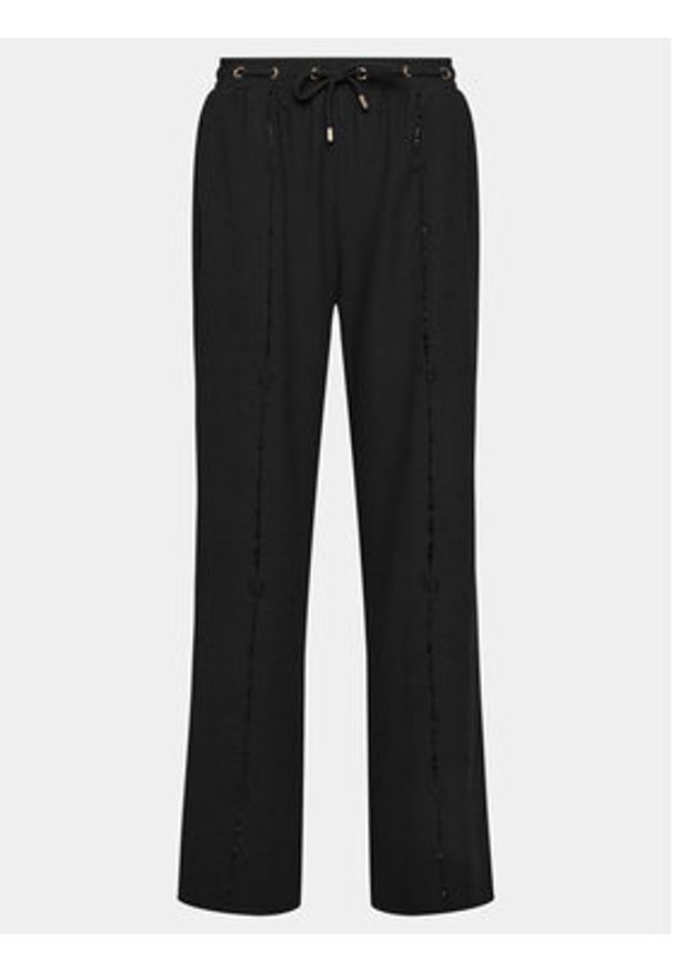Liu Jo Sport Spodnie materiałowe TA4261 TS423 Czarny Regular Fit. Kolor: czarny. Materiał: syntetyk. Styl: sportowy