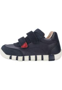 Geox - Buty GEOX B IUPIDOO BOY Niebieski. Kolor: niebieski. Materiał: skóra. Sport: turystyka piesza