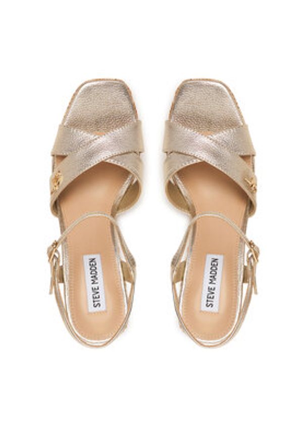 Steve Madden Espadryle 11005570 Złoty. Kolor: złoty. Materiał: skóra