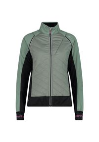 Kurtka damska turystyczna CMP 30A2276. Typ kołnierza: kaptur. Kolor: szary. Materiał: softshell. Sport: turystyka piesza #1