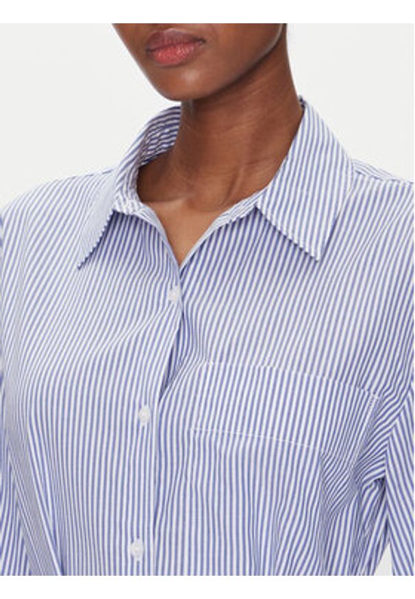 TOMMY HILFIGER - Tommy Hilfiger Sukienka koszulowa WW0WW44660 Błękitny Regular Fit. Kolor: niebieski. Materiał: bawełna. Typ sukienki: koszulowe