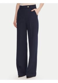 Maryley Spodnie materiałowe 25IB563/43BL Granatowy Regular Fit. Kolor: niebieski. Materiał: syntetyk #1
