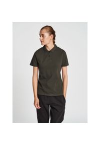 Damska koszulka polo Hummel Red Classic. Typ kołnierza: polo. Kolor: wielokolorowy, szary, czarny, zielony. Materiał: tkanina, bawełna. Styl: sportowy #1