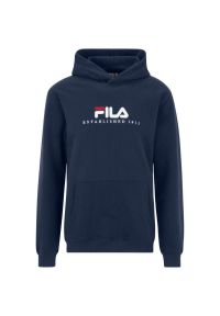 Fila - Męska Bluza Z Kapturem Brunssum. Typ kołnierza: kaptur. Kolor: niebieski