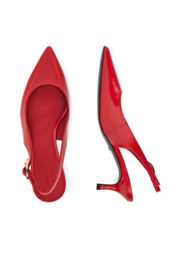 Gino Rossi Czółenka EDEN-V2020-13-2 Czerwony. Kolor: czerwony. Materiał: lakier, skóra