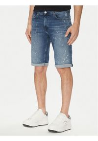 Karl Lagerfeld - KARL LAGERFELD Szorty jeansowe 265820 552832 Granatowy Regular Fit. Kolor: niebieski. Materiał: bawełna