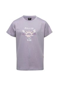 Hi-tec - T-shirt Dziecięca Z Bawełny Otuti. Kolor: fioletowy. Materiał: bawełna