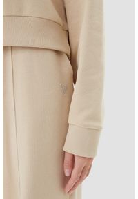 Guess - GUESS Beżowa bluza damska z cyrkoniami Primula, Rozmiar L. Kolor: beżowy #6