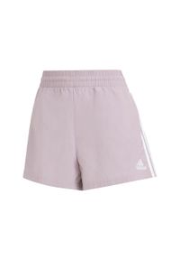 Adidas - Essentials 3-Stripes Woven Shorts. Kolor: fioletowy, różowy, wielokolorowy. Materiał: materiał