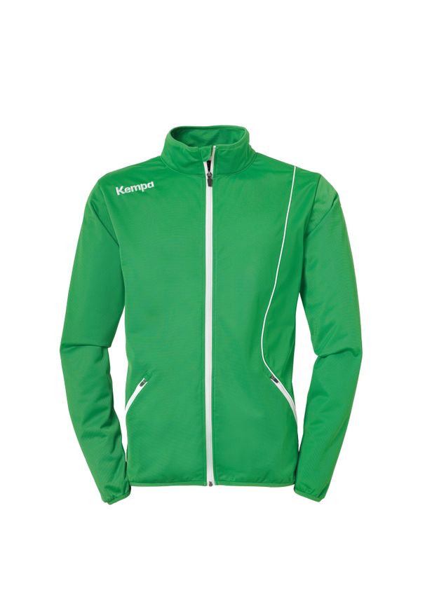 KEMPA - Kurtka Kempa Curve Classic. Kolor: wielokolorowy, biały, zielony. Materiał: prążkowany. Sport: fitness, piłka ręczna
