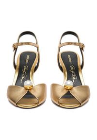 Gino Rossi - GINO ROSSI Sandały CEO-ROSE-LT2090-2-N Złoty. Kolor: złoty. Materiał: skóra #5