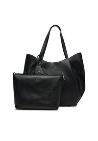 Guess Torebka Amorette HWBG78 98240 Czarny. Kolor: czarny. Materiał: skórzane