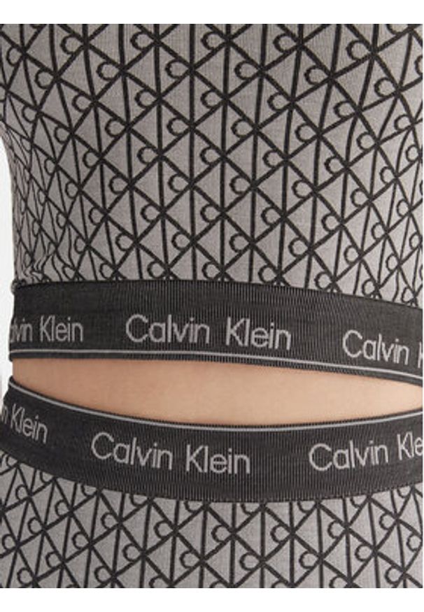Calvin Klein Underwear T-Shirt LV00QF8487 Szary Slim Fit. Kolor: szary. Materiał: bawełna