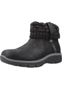 skechers - SKECHERS GOING COZY WEATHER 2 Czarny. Kolor: czarny. Materiał: syntetyk, tkanina. Styl: sportowy
