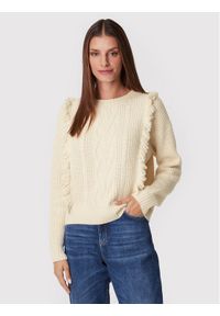 Marella Sweter Adagio 33662227 Beżowy Relaxed Fit. Kolor: beżowy. Materiał: syntetyk #1