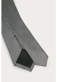 Calvin Klein - Krawat. Kolor: szary. Materiał: wełna, tkanina, jedwab #2