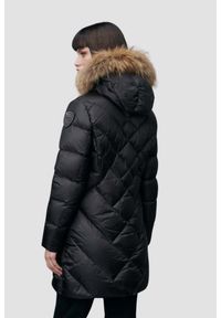 Blauer USA - BLAUER Czarna damska kurtka Althea Raincoat Long Jackets, Rozmiar S. Kolor: czarny. Materiał: poliamid, puch. Styl: elegancki