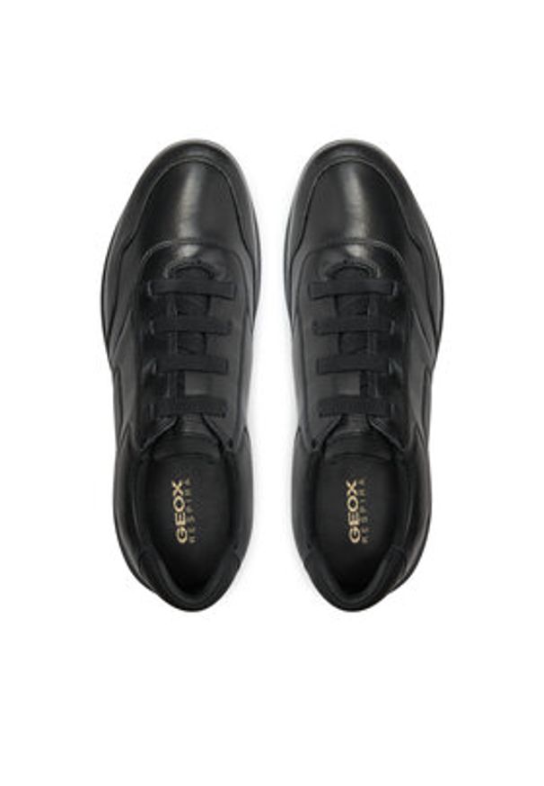 Geox Sneakersy U Spherica Ec2 U45BXE 000LM C9999 Czarny. Kolor: czarny. Materiał: skóra