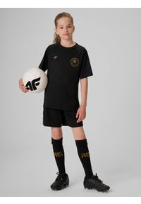 4f - 4F Spodenki sportowe szybkoschnące dziecięce 4F JUNIOR x Robert Lewandowski - czarne 134/140 (8-10 lat). Kolor: czarny. Materiał: materiał. Sezon: lato. Styl: sportowy #2
