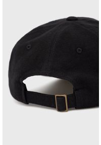Brixton czapka kolor czarny gładka. Kolor: czarny. Wzór: gładki