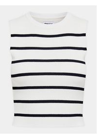 only - ONLY Top Majli 15255533 Écru Regular Fit. Materiał: wiskoza