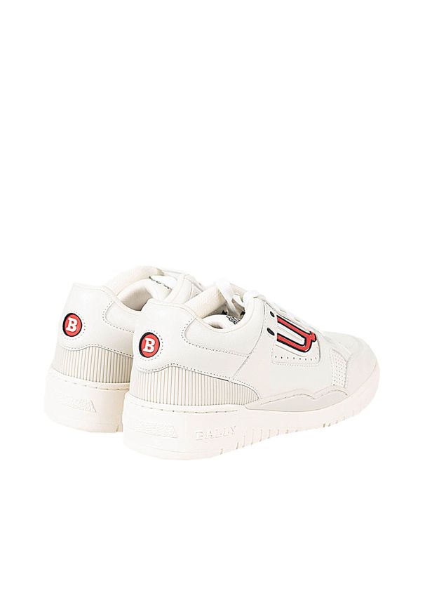 Bally Sneakersy Kuba-W | 6228585 | Kuba-W | Kobieta | Biały. Kolor: biały. Materiał: skóra, materiał. Wzór: aplikacja