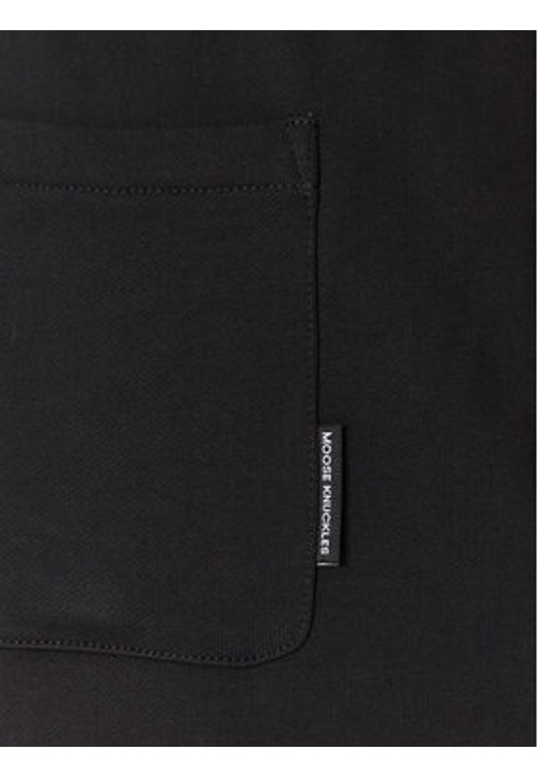Moose Knuckles Spodnie dresowe Hartsfield M33MR777 Czarny Regular Fit. Kolor: czarny. Materiał: bawełna