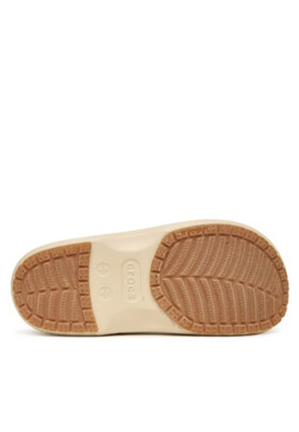 Crocs Klapki Classic Lined Shorty 211380 Écru. Kolor: kremowy