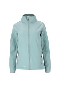 Softshell damski Whistler Covina. Kolor: niebieski. Materiał: softshell. Sport: turystyka piesza