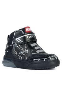 Sneakersy Geox MARVEL J Grayjay Boy J369YB 0FU50 C0039 S Black/Silver. Kolor: czarny. Wzór: motyw z bajki