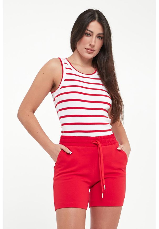 Top damski prążkowany Telma JOOP!. Materiał: prążkowany