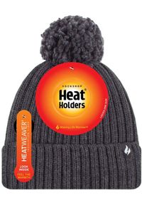 HEAT HOLDERS - Czapka Zimowa Ogrzewana dla Kobiet - Styl i Komfort. Kolor: brązowy, wielokolorowy, szary. Sezon: zima. Styl: elegancki