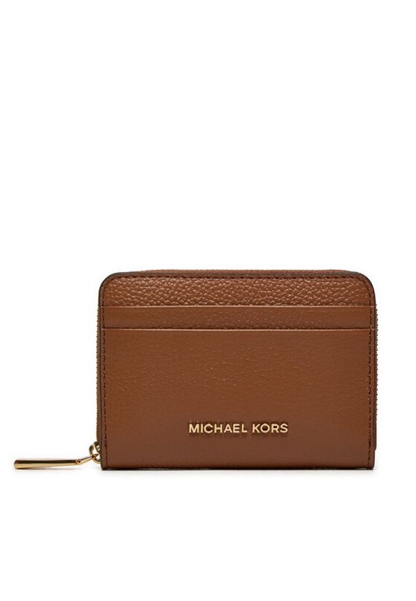 MICHAEL Michael Kors Duży Portfel Damski 32T4GJ6Z5L Brązowy. Kolor: brązowy. Materiał: skóra