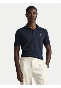 Polo Ralph Lauren Polo 710980682001 Granatowy Regular Fit. Typ kołnierza: polo. Kolor: niebieski. Materiał: bawełna #1