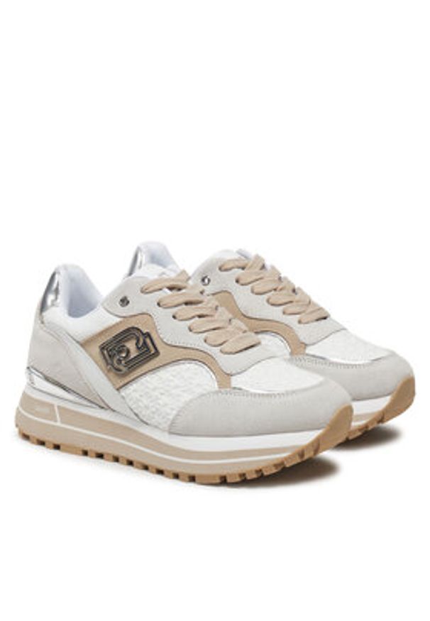Liu Jo Sneakersy Maxi Wonder 73 BA5015 PX542 Écru. Materiał: materiał