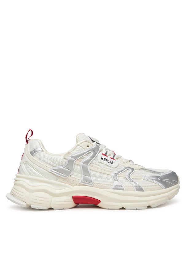 Replay - REPLAY Sneakersy GMSD5 .000.C0002T Biały. Kolor: biały. Materiał: materiał