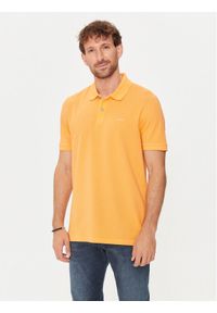 BOSS Polo Pallas 50468301 Żółty Regular Fit. Typ kołnierza: polo. Kolor: żółty. Materiał: bawełna